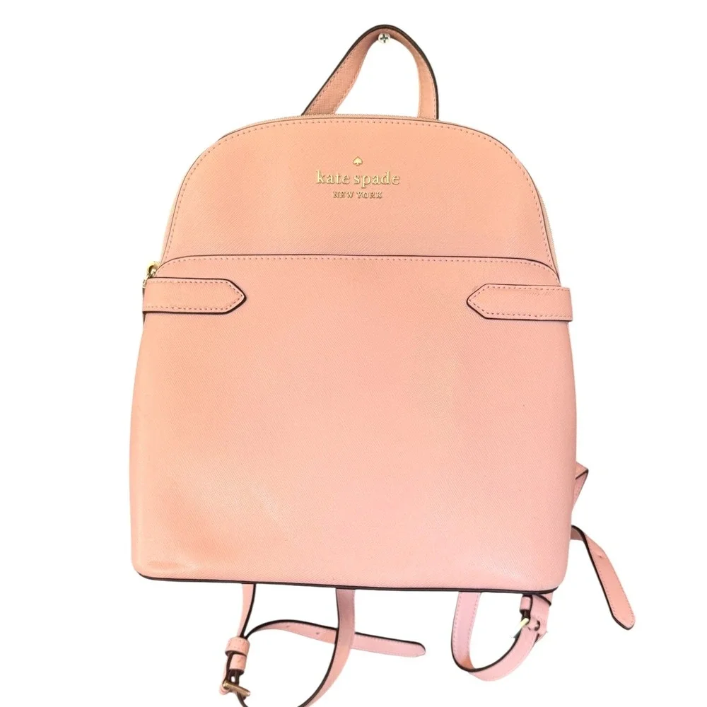 Kate Spade New York Stacei Dome Pale Pink Saffiano leather Leather Backpack